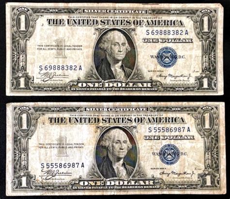 1935 1 Silver Certificate Lot Of 2 1935a Series A One Dollar Bills Exact Shown Ebay