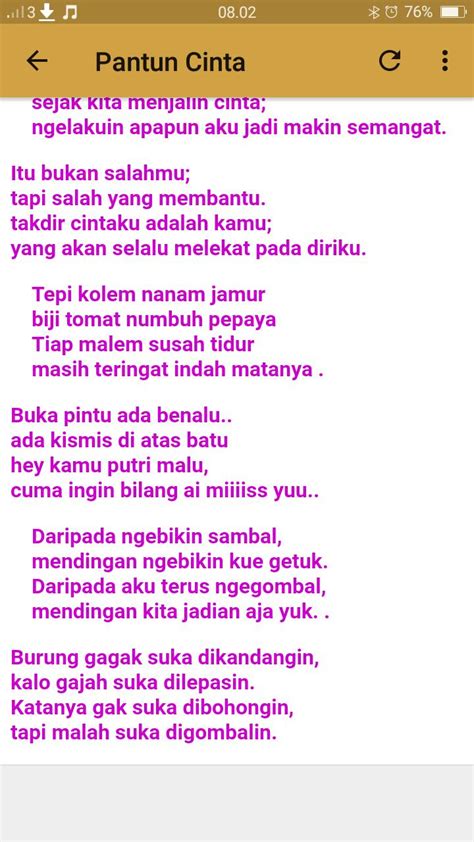 Pantun Gombal 2 Bait