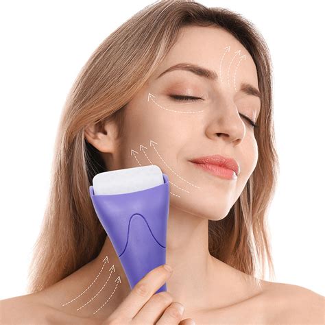 Iusoulz Ice Roller And Gua Sha Facial Tools Ice Roller For Face Puffiness Migraine Beauty Tool