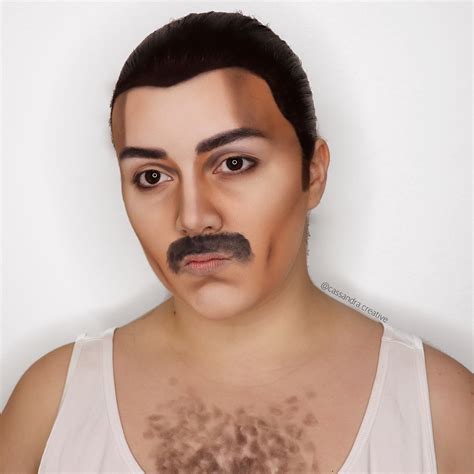 FREDDIE MERCURY MAKEUP TRANSFORMATION