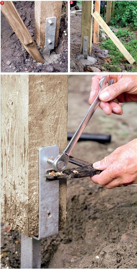 Cementare Un Palo Steccato Giardino Recinzione Giardino Fai Da Te