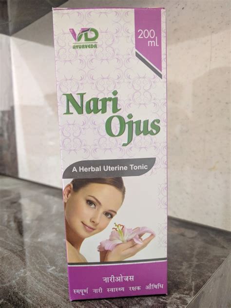 Vaid Dhanvantari Ayurveda Nari Ojus Syrup For Clinical And Personal At