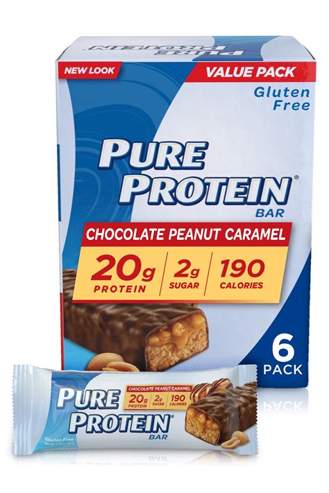 Pure Protein Bar Chocolate Peanut Caramel G Protein Ct Walmart