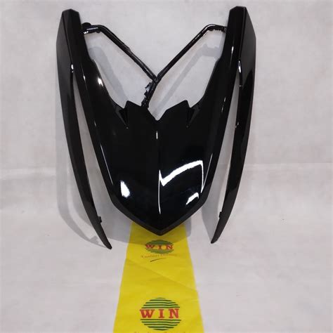 Hitam Merah Putih Win Front Shield Mio M