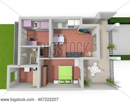 Floor Plan 3d Image & Photo (Free Trial) | Bigstock