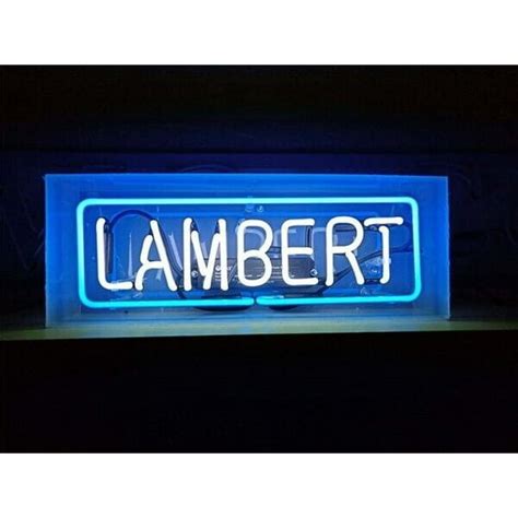 Queen Sense 14 Lambert Neon Sign Acrylic Box Man Cave Pub Bar Wall Decor Artwork Handmade Neon