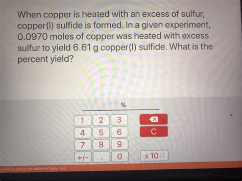 Solved When Copper Is Heated With An Excess Of Sulfur Copper Chegg