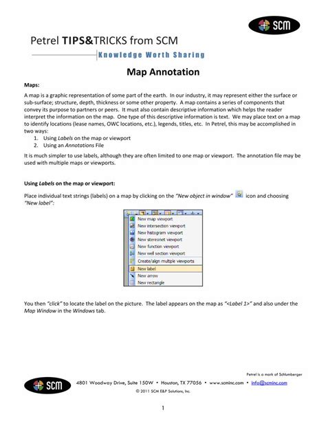 PDF Petrel TIPS TRICKS From SCM SCM E P Solutions Text OWC