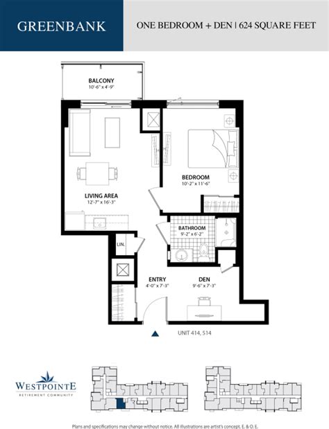 Floor Plans | Westpointe Retirement