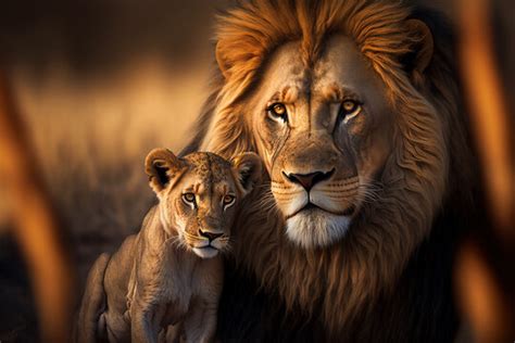 Male Lion And Cub Images – Browse 10,436 Stock Photos, Vectors, and ...