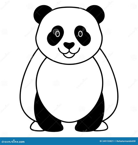 panda  art clipart drawing vector stock illustration