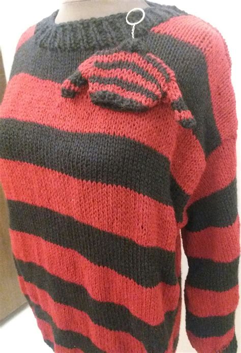 Kurt Cobain Red And Black Striped Jumper Oversize Sweater Etsy