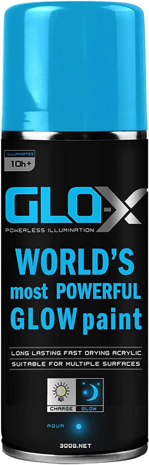 Glo X Glow In The Dark Spray Paint Oz Can Clear Spray Paint That