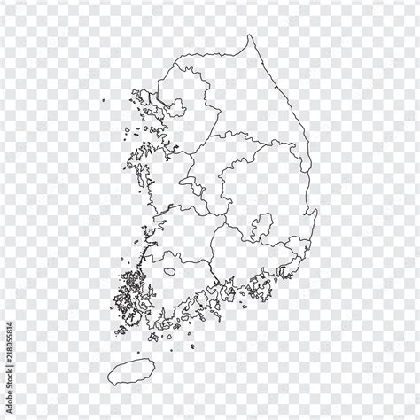 Blank Map Of North Korea Svg Vector Outline Map Images And Photos