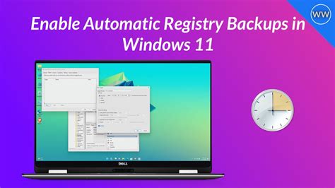 How To Enable Automatic Registry Backup On Windows Youtube