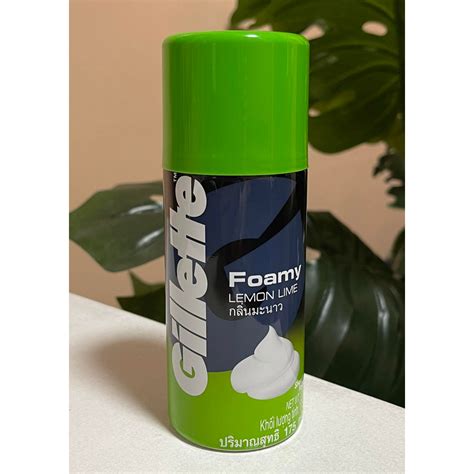 Gillette Foamy Lemon Lime Shaving Foam 175g Shopee Philippines