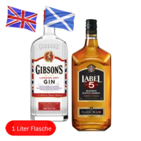 Label 5 Scotch Whisky Oder Gibson S London Dry Gin Von HIT Ansehen