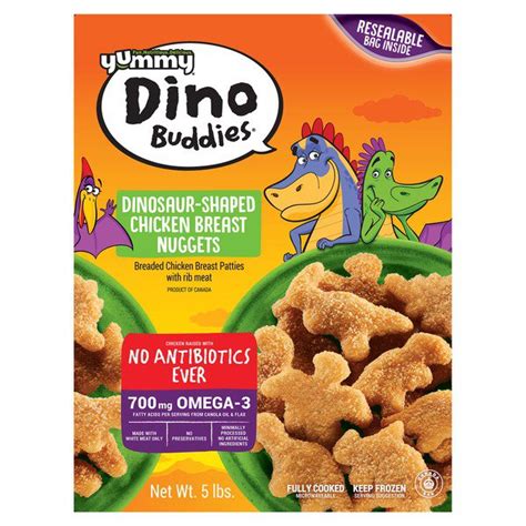 Yummy Dino Buddies Chicken Nuggets, 5 Lbs - Costco Food Database