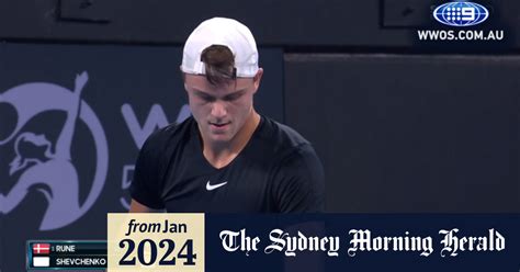 Video Brisbane International Highlights Holger Rune V Alexander