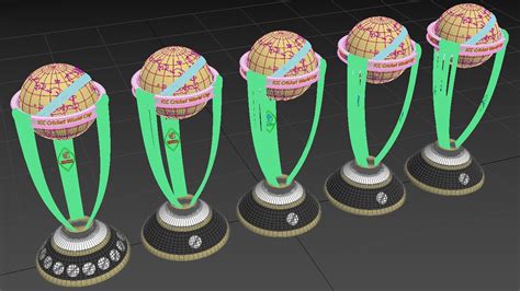 3D ICC Cricket World Cup 2023 ALL Trophy 2023 - TurboSquid 2133016