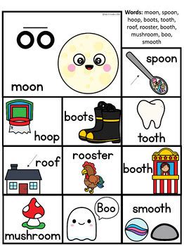 Diphthongs Ew Oo Picture Card Sorts And Worksheets By Tally O Creations