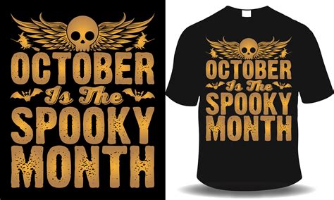 October is the Spooky Month (Halloween Shirt) Graphic by Grand Mark ...