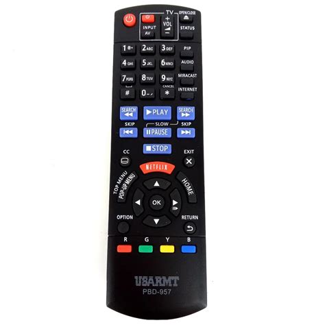 Replacement Remote Control For Pbd 957 Blu Ray Dvd Player For Panasonic