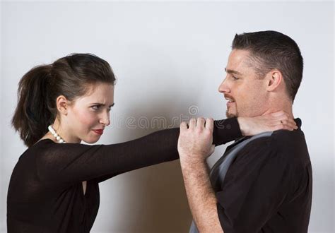 Choke Hold stock image. Image of neck, hold, violent, woman - 910161