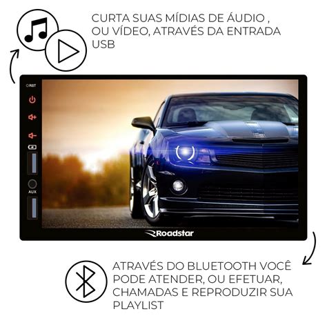 Multim Dia Plus Carplay Roadstar Full Touch Interface De Volante