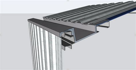 Hidden Eaves Box Gutter Detail Modeling For Industrialwarehouse