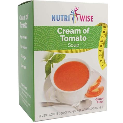 Nutriwise High Protein 15g Soup 7 Box Weight Loss Keto Friendly Meal Replacement For Hunger