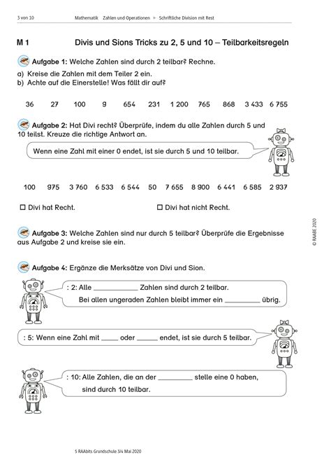 Grundschule Unterrichtsmaterial Mathematik Grundrechenarten Schritt F R