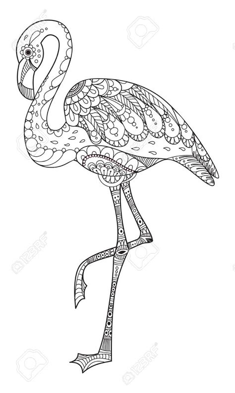 Flamingo Coloring Mandala Pages Para Mandalas Colorear Dibujos