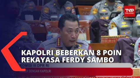 Kapolri Beberkan Poin Rekayasa Skenario Ferdy Sambo Terkait