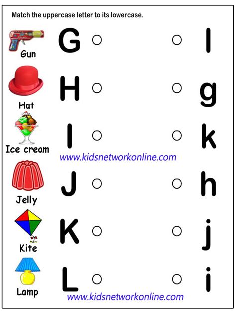 Uppercase And Lowercase Letters Worksheets For Kindergarten K5 Learning Alphabet Recognition