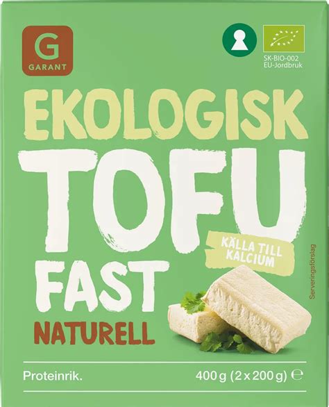 Ekologisk tofu naturell Garant 400g Jämför pris handla via Matspar se