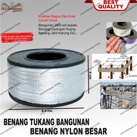 Jual Benang Nylon Roll Besar Tukang Bangunan Benang Sol Layangan Tali