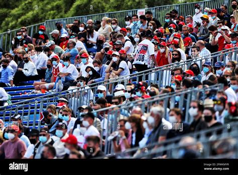 Circuit Atmosphere Fans In The Grandstand Monaco Grand Prix Sunday