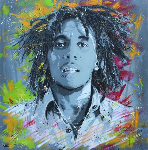 Bob Marley - 100x100cm | Valérian Lenud