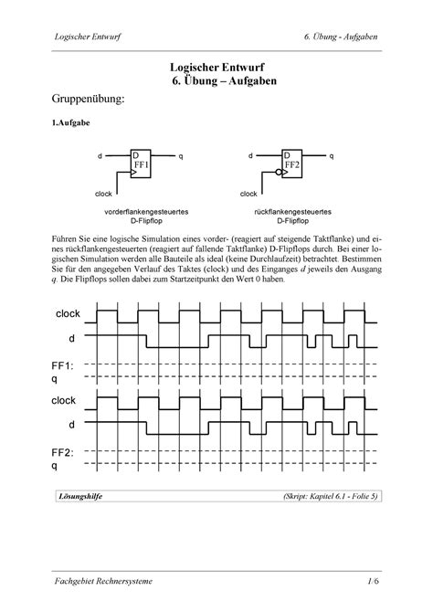 Aufgabe 6 Übungen Logischer Entwurf 6 Übung Aufgaben Studocu