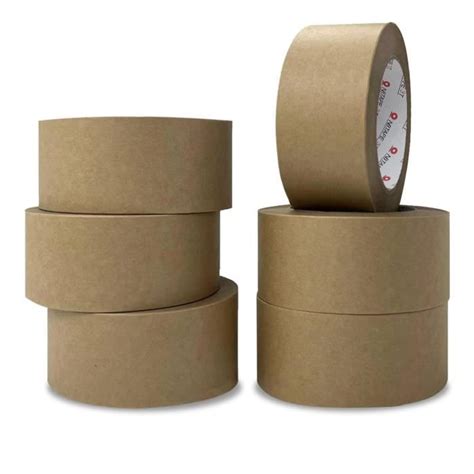 Lot De Rouleaux De Ruban Adh Sif En Papier Kraft Marron Extra Fort