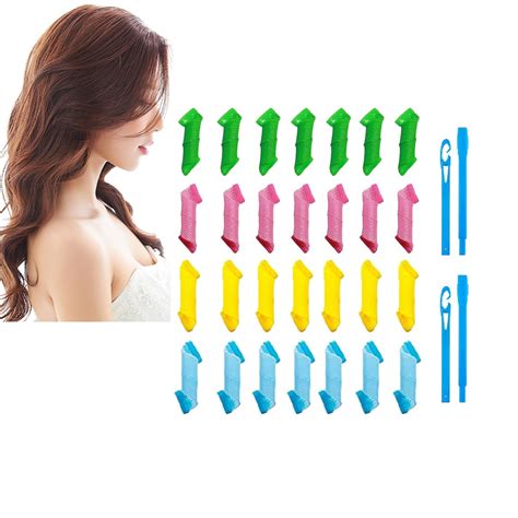 28 Pcs Cithway Heatless Curly Hair Roller Kit Heatless