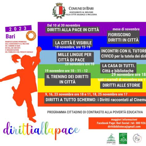 Bari Diritti Alla Pace Al Via Il Programma Di Contrasto Alla