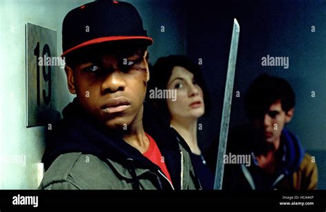 ATTACK THE BLOCK, from left: John Boyega, Jodie Whittaker, Luke ...