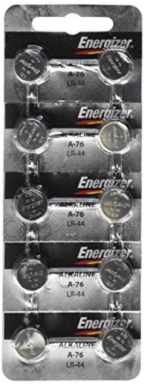 Energizer LR44 1 5V Button Cell Battery 10 Pack For Watches Cameras