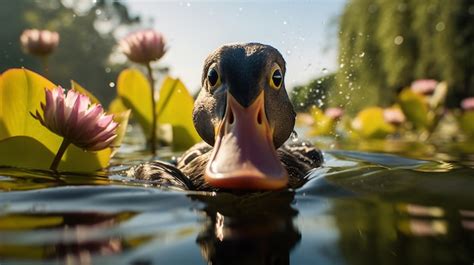 Canard Vivant Dans La Nature Photo Gratuite