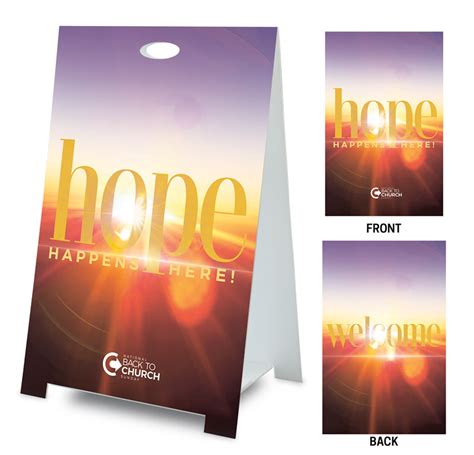 BTCS Hope Happens Here Welcome Banner Church Banners Outreach Marketing