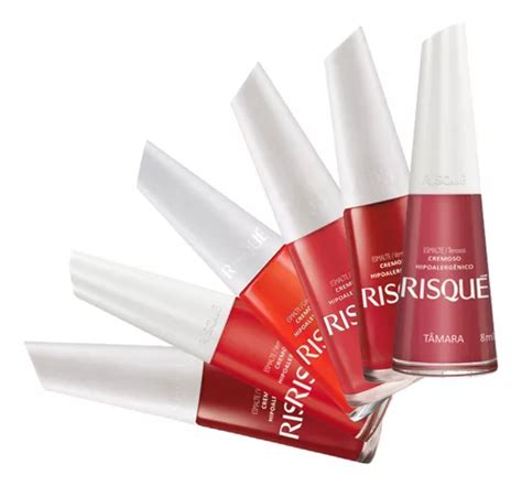 Kit Esmaltes Risque Vermelhos Vivo Claros Atacado Mercadolivre