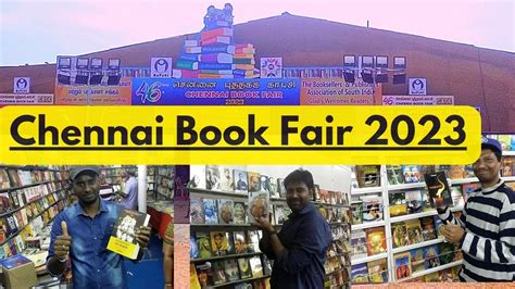 Book Fair 2023 Chennai 46 வத சனன பததகக கடச 2023 YMCA ground