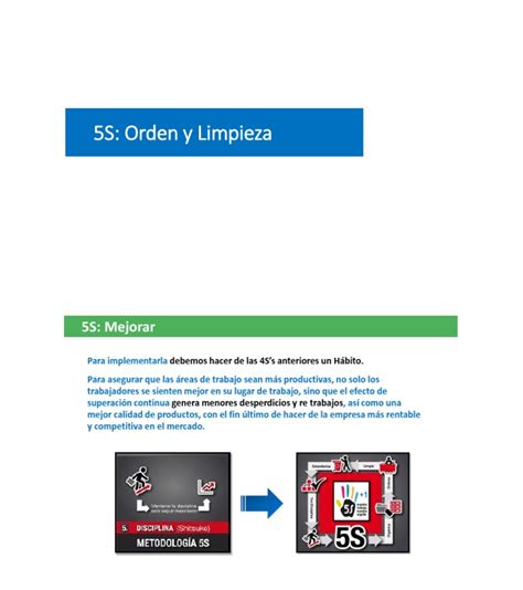 5s Orden Y Limpieza Pdf